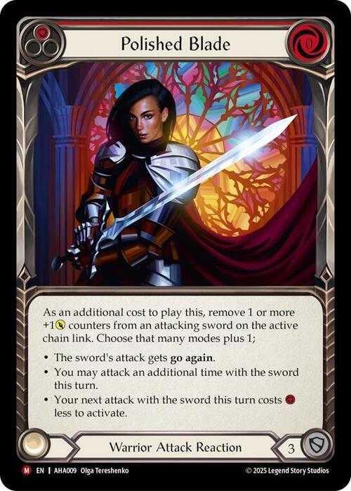 Polished Blade Card Front