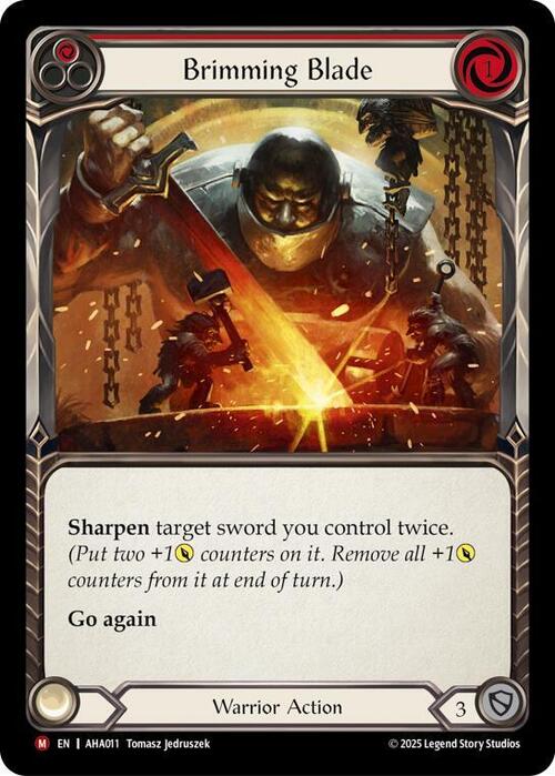 Brimming Blade Card Front