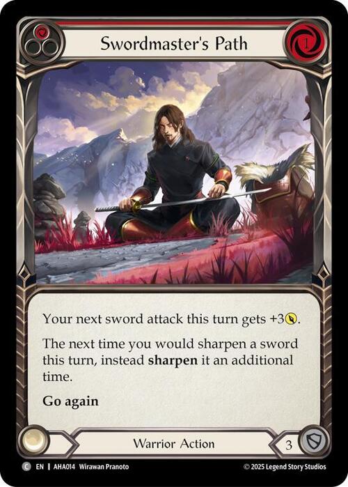 Swordmaster's Path (Red) Card Front