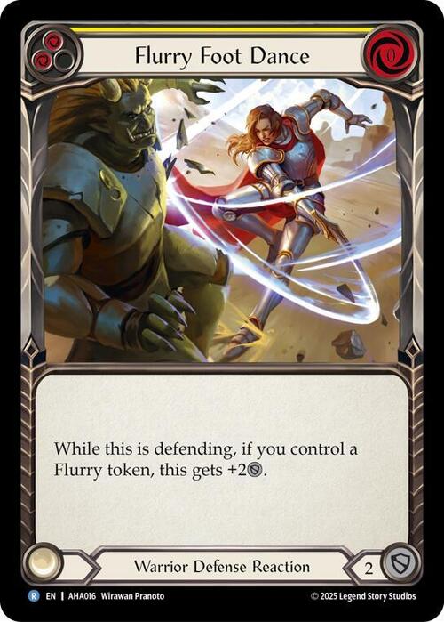 Flurry Foot Dance Card Front