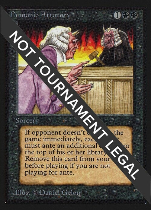 Demonic Attorney Card Front
