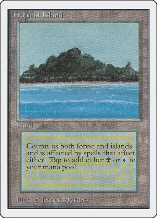 Tropical Island Card Front