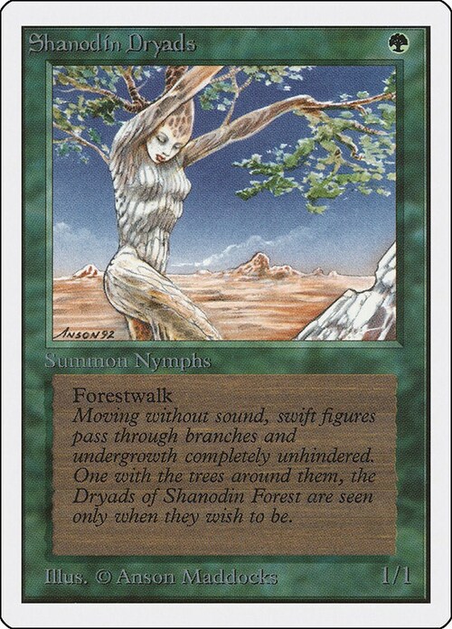 Shanodin Dryads Card Front