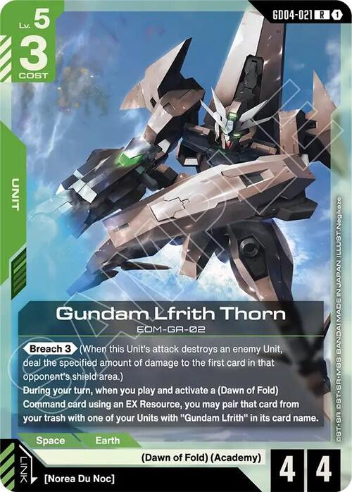 Gundam Lfrith Thorn Frente
