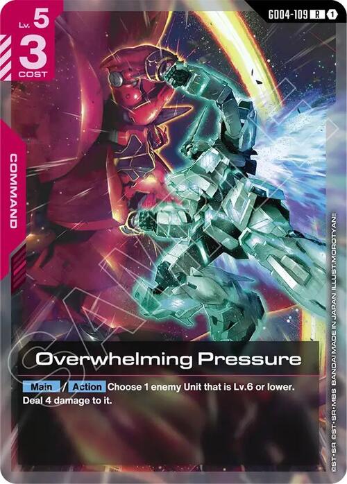 Overwhelming Pressure Frente