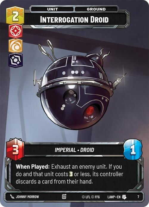 Interrogation Droid Card Front