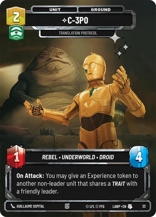 C-3PO - Translation Protocol Card Front