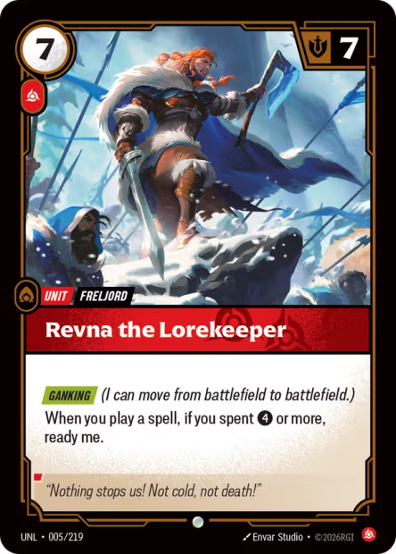 Revna the Lorekeeper Frente