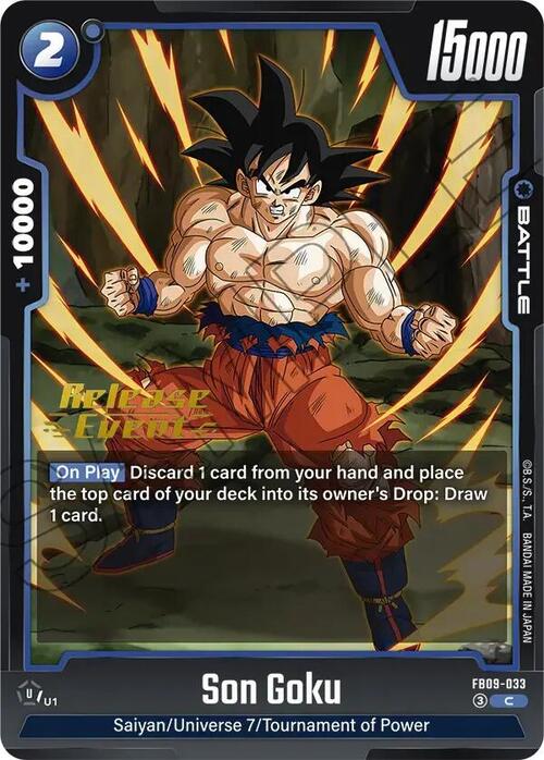 Son Goku Card Front