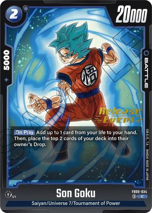 Son Goku Card Front