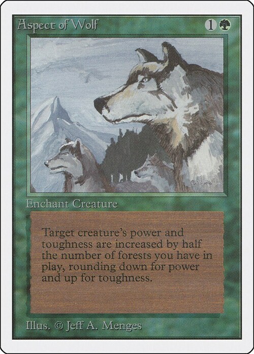 Aspect of Wolf Card Front