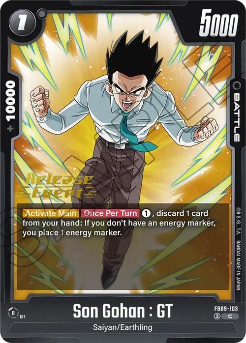 Son Gohan : GT Card Front