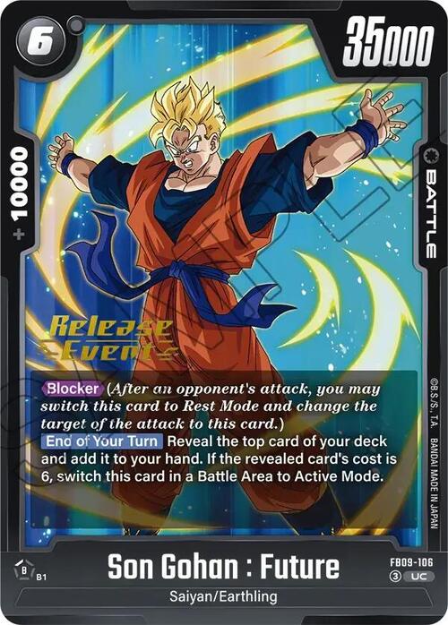Son Gohan : Future Card Front