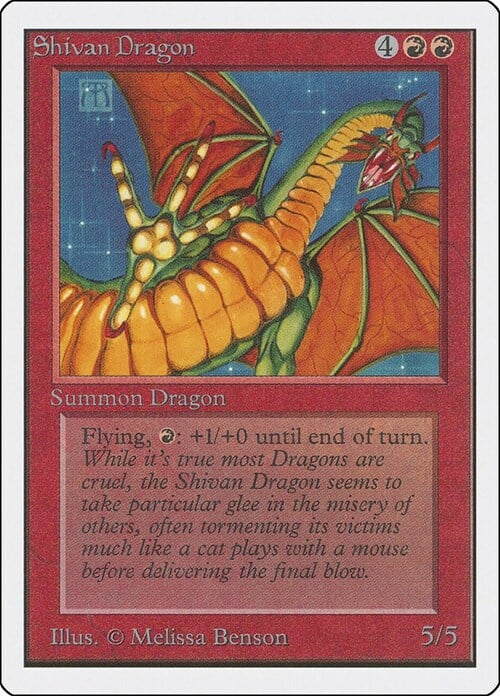 Shivan Dragon Card Front