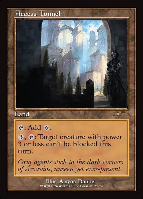 Tunnel d'Accesso Card Front