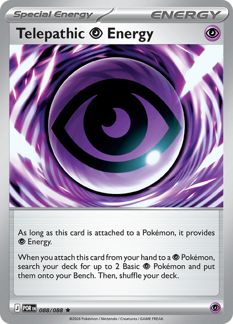 Telepathic Psychic Energy Card Front