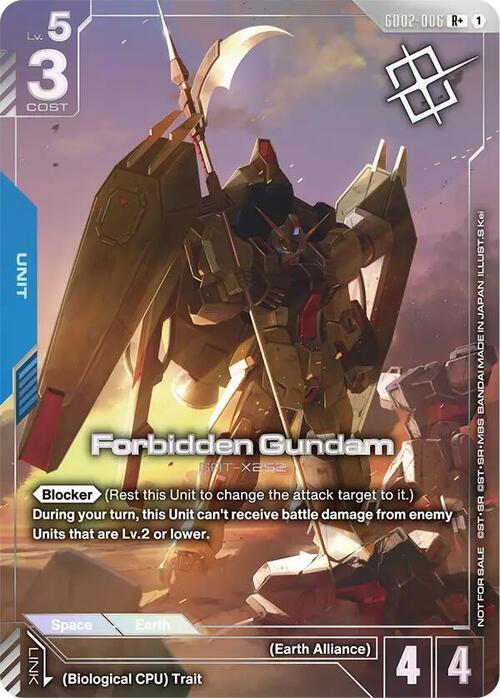 Forbidden Gundam Card Front