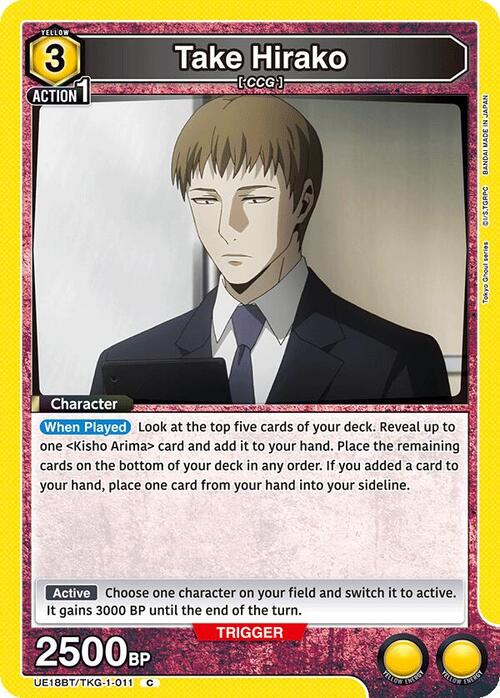 Take Hirako Card Front