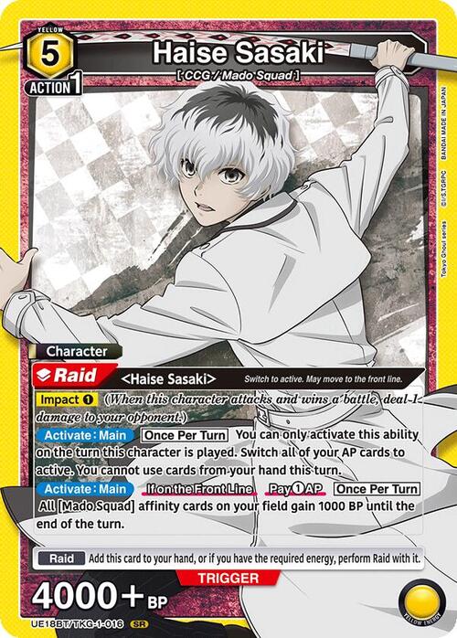 Haise Sasaki Card Front