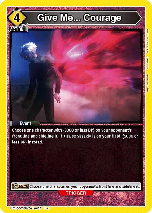 Give Me... Courage Card Front