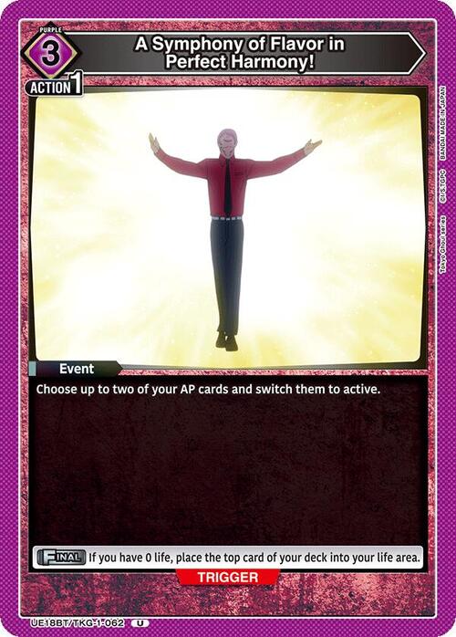 A Symphony of Flavor in Perfect Harmony! Card Front