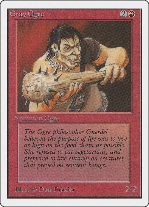 Gray Ogre Card Front