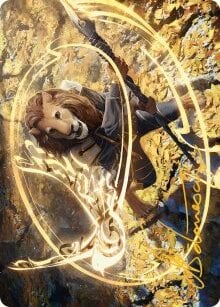 Art Series: Eager Glyphmage Card Front