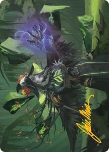 Art Series: Emeritus of Woe // Demonic Tutor Card Front