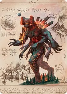 Art Series: Magmablood Archaic Card Front