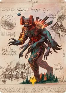 Art Series: Magmablood Archaic Card Front