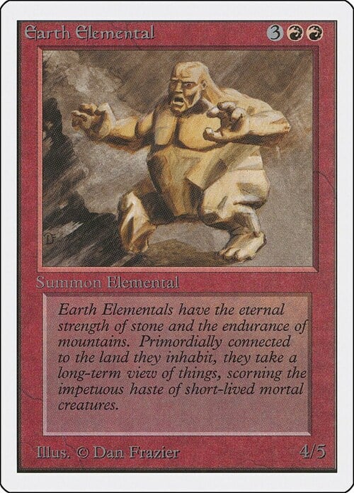 Earth Elemental Card Front