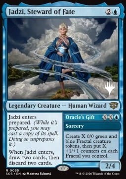 Jadzi, Steward of Fate // Oracle's Gift Card Front