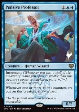Pensive Professor Card Front