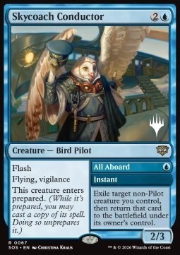 Skycoach Conductor // All Aboard Card Front