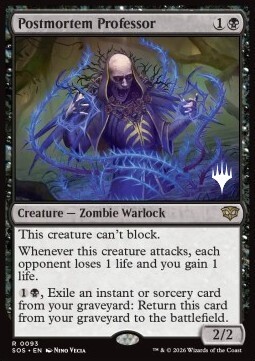 Postmortem Professor Card Front