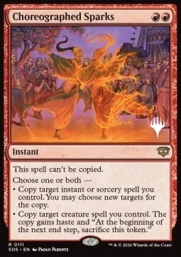 Choreographed Sparks Card Front