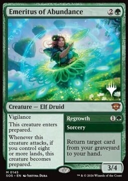 Emeritus of Abundance // Regrowth Card Front