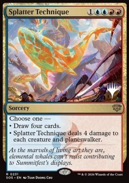 Splatter Technique Card Front