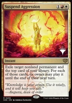 Suspend Aggression Card Front