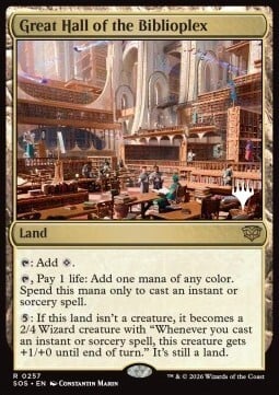 Great Hall of the Biblioplex Card Front