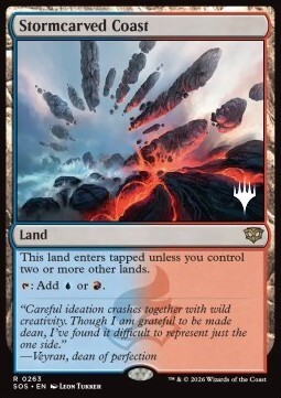 Costa Scolpita dalle Tempeste Card Front