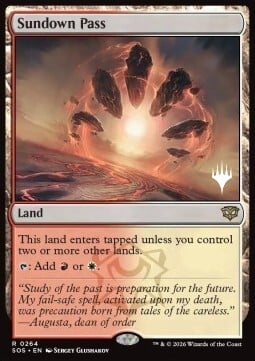 Passo del Tramonto Card Front