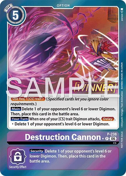 Destruction Cannon Card Front