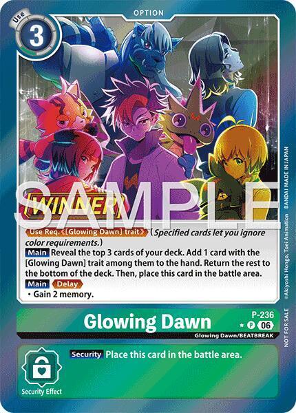 Glowing Dawn Card Front