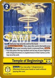 Temple of Beginnings · Judge Pack 9 BT24-093