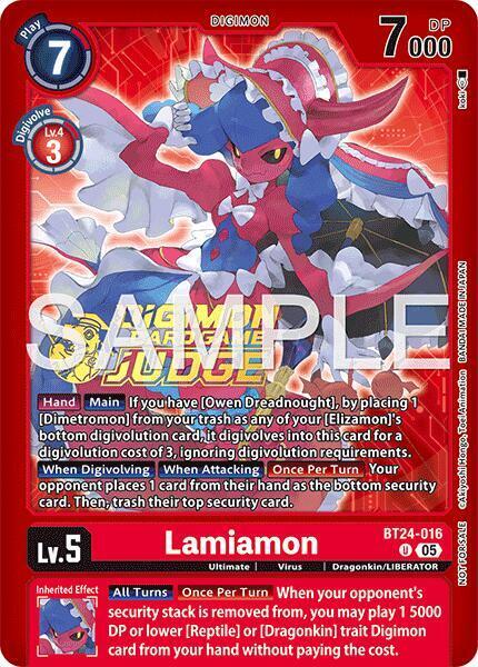 Lamiamon Card Front
