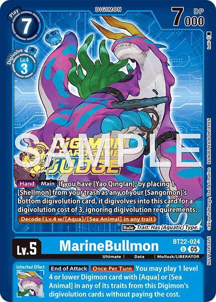 MarineBullmon Card Front