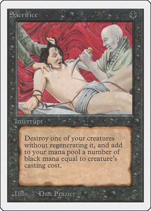 Sacrifice Card Front