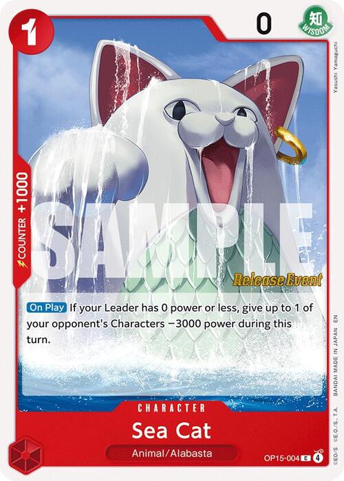 Sea Cat Card Front