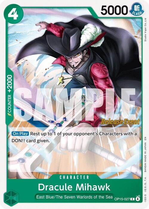 Dracule Mihawk Card Front